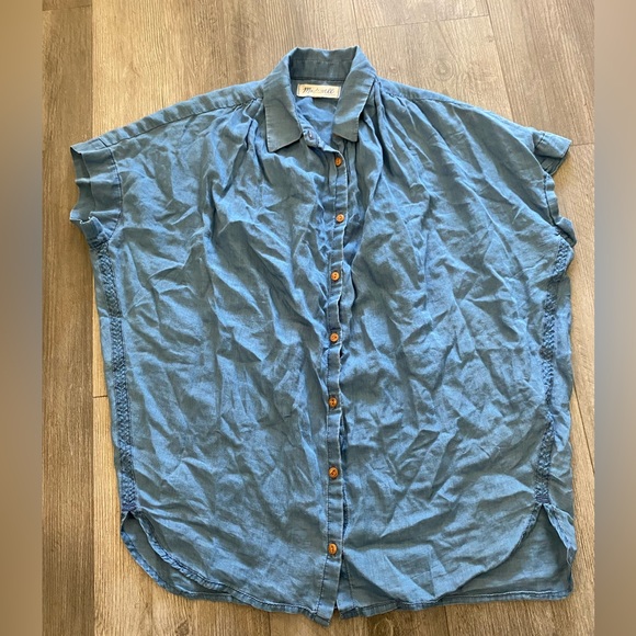 Madewell Courier Kieran button up blouse - Picture 1 of 6